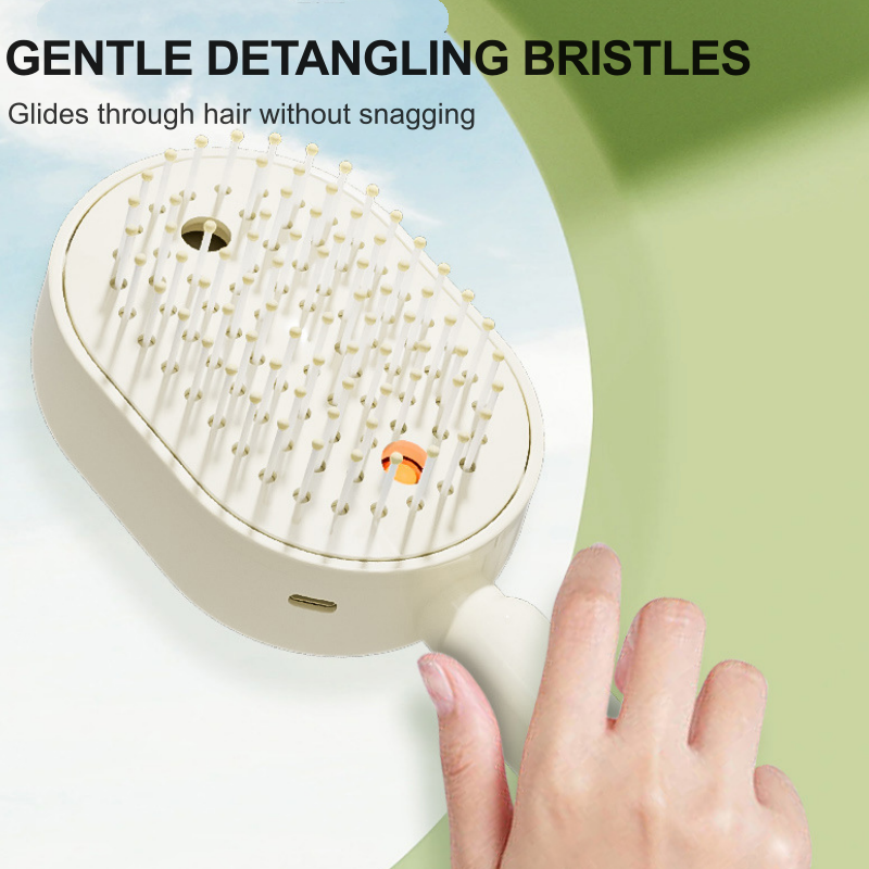 💝 50 % DE RÉDUCTION EN CE MOMENT ! 💐 Brosse à cheveux électrique avec fonction brumisation et massage – Massage apaisant du cuir chevelu, brumisation fine et conception pour un soin des cheveux en douceur ✨