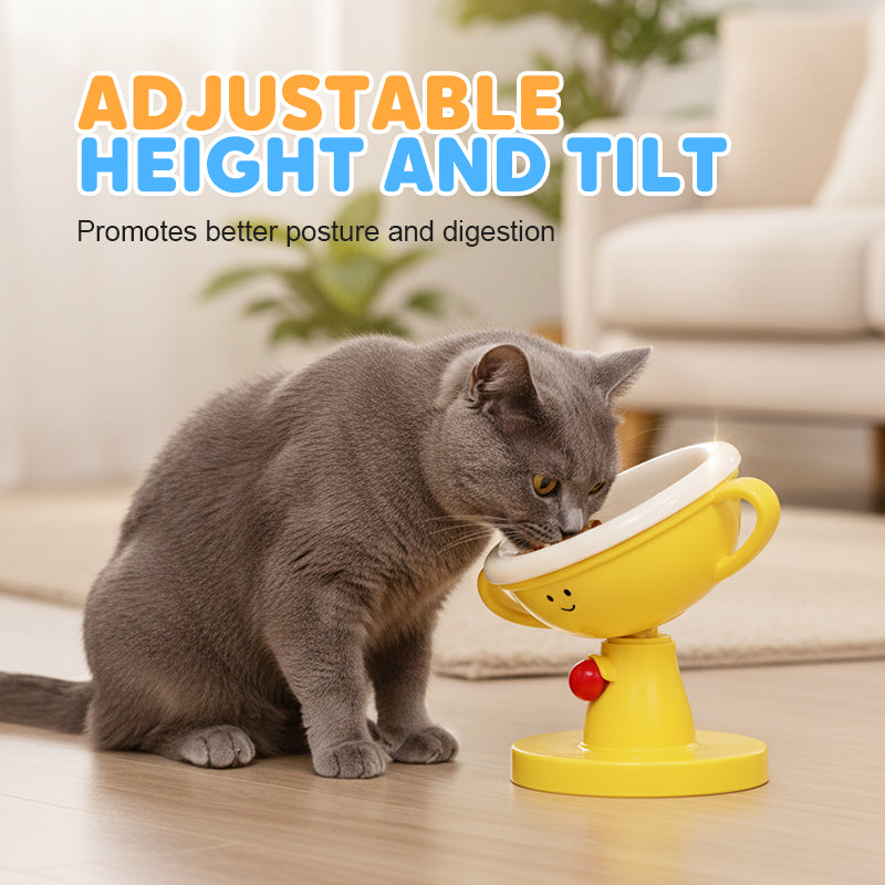 😻📢Dernier jour : 50 % de réduction 🐶🌟 Mangeoire réglable en forme de trophée pour animaux de compagnie