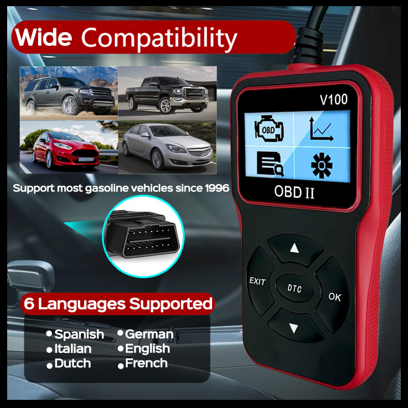 📢📢60% de réduction !! ⏰ Version 2026 Dernière Mise à Jour 🆙 | Lecteur de Codes Défaut Moteur Automobile Multifonction 🔧