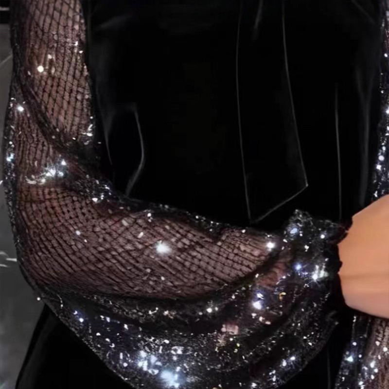 📢📢70 % de réduction !!!⏰Robe à nœud papillon et paillettes pour femme ✨👗