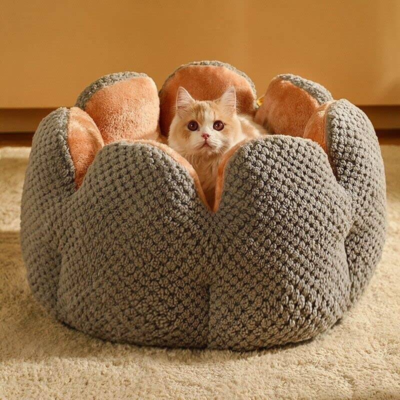 Lit pour animaux en forme de pétale Cozy Cactus