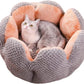 Lit pour animaux en forme de pétale Cozy Cactus