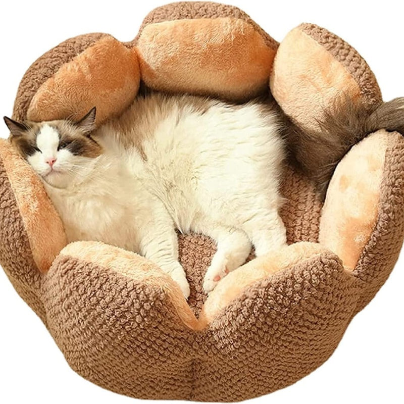 Lit pour animaux en forme de pétale Cozy Cactus