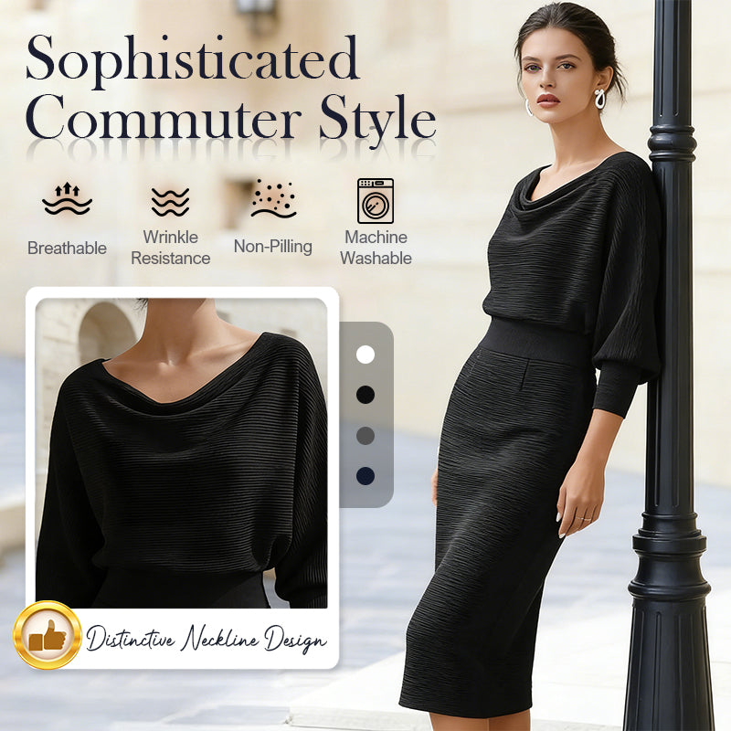 🌟 Offre à durée limitée : 49 % de réduction 💃 Robe élégante et amincissante pour femme | Coupe élégante et silhouette flatteuse ✨