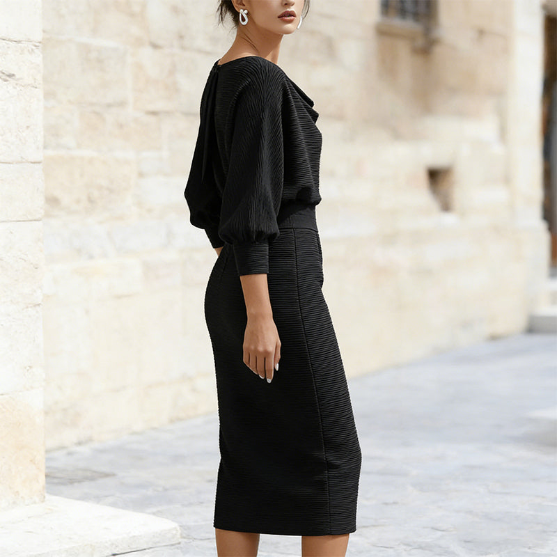 🌟 Offre à durée limitée : 49 % de réduction 💃 Robe élégante et amincissante pour femme | Coupe élégante et silhouette flatteuse ✨