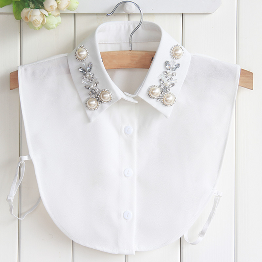 📢📢60 % de réduction !!!✨Élégant faux col en fausses perles et strass