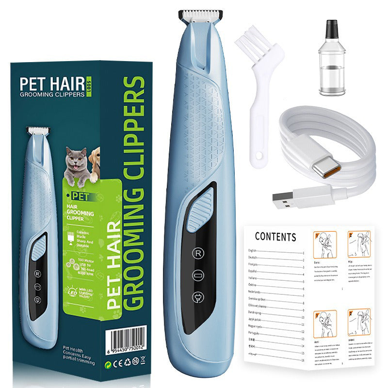 Tondeuse de précision pour pattes d'animaux avec kit d'éclairage LED