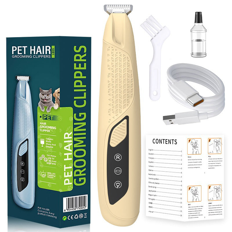 Tondeuse de précision pour pattes d'animaux avec kit d'éclairage LED