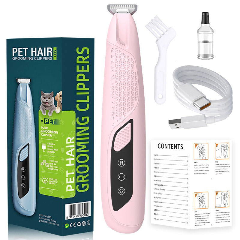 Tondeuse de précision pour pattes d'animaux avec kit d'éclairage LED