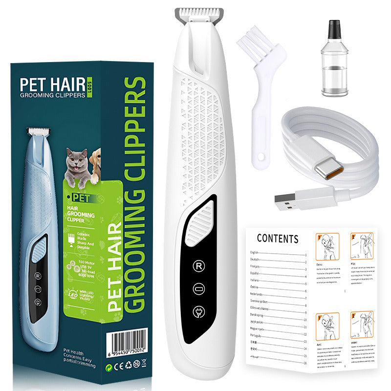 Tondeuse de précision pour pattes d'animaux avec kit d'éclairage LED