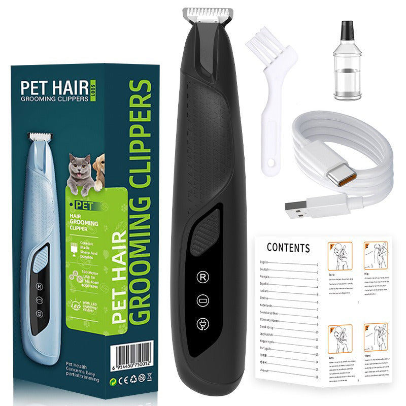 Tondeuse de précision pour pattes d'animaux avec kit d'éclairage LED