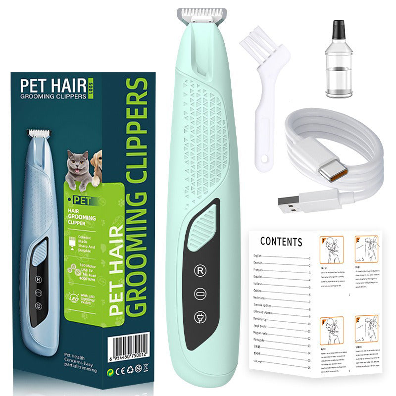Tondeuse de précision pour pattes d'animaux avec kit d'éclairage LED