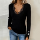 ✨Offre à durée limitée - Hauts en tricot côtelé à col en V et dentelle pour femmes