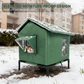 🐱 PROMO LIMITÉE 53% DE RÉDUCTION ! ✨ Maison pour Chat d‘Extérieur surélevée – Imperméable, Isolante, Stable et Pliable 🌧️