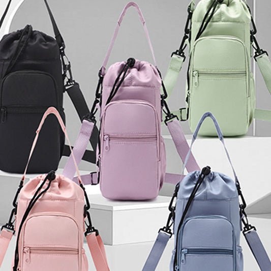 Sac porte-bouteille avec poches pour téléphone
