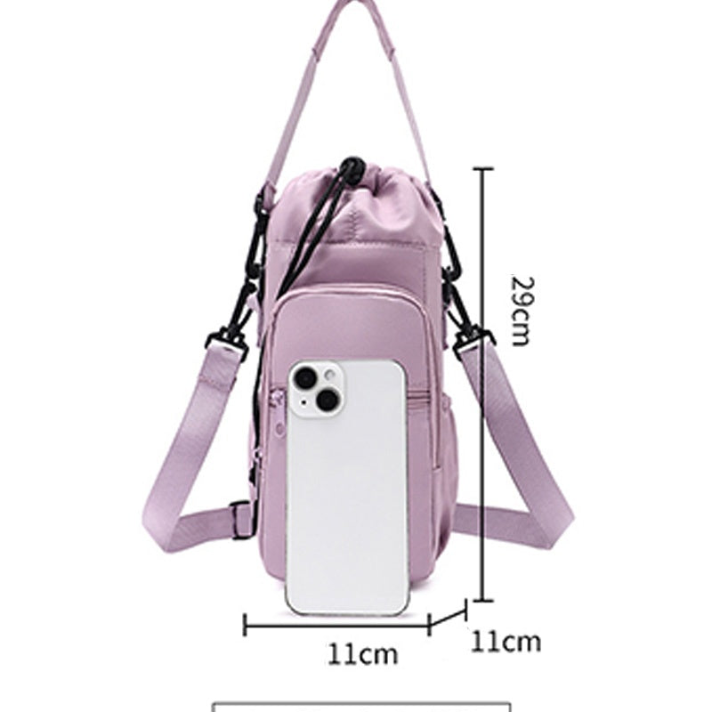Sac porte-bouteille avec poches pour téléphone