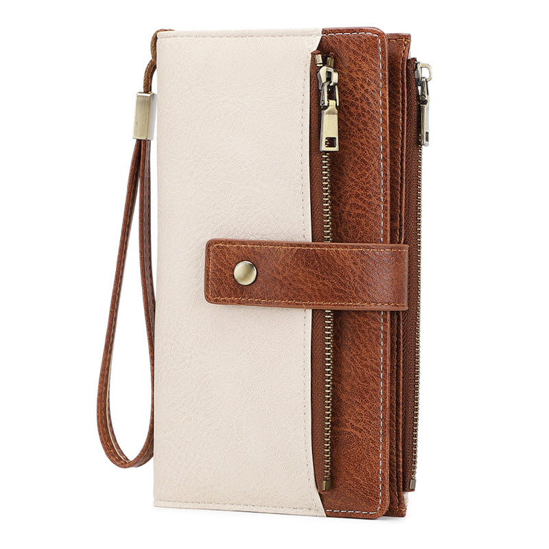 👜 50 % DE RÉDUCTION ! ✨ Portefeuille pour femme de style rétro – Protection RFID, trois compartiments et cuir durable 🛍️