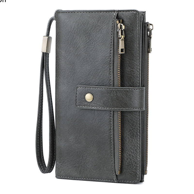 👜 50 % DE RÉDUCTION ! ✨ Portefeuille pour femme de style rétro – Protection RFID, trois compartiments et cuir durable 🛍️