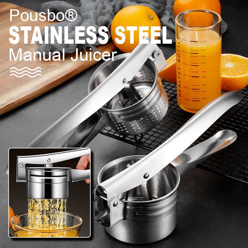 📢📢49 % de réduction !! ⏰Presse multifonctionnel en acier inoxydable AEX pour pommes de terre, jus et aliments