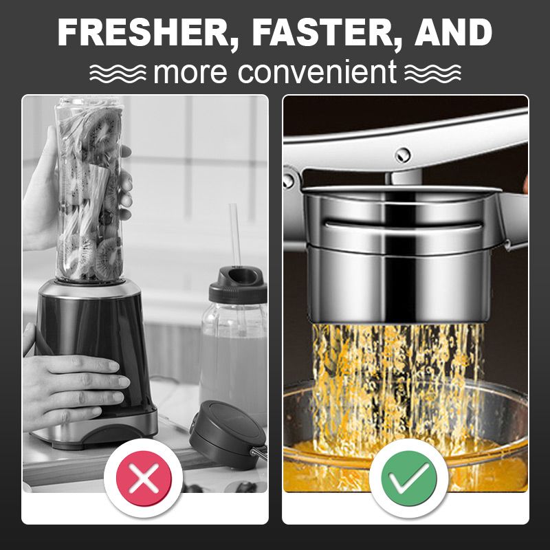 📢📢49 % de réduction !! ⏰Presse multifonctionnel en acier inoxydable AEX pour pommes de terre, jus et aliments