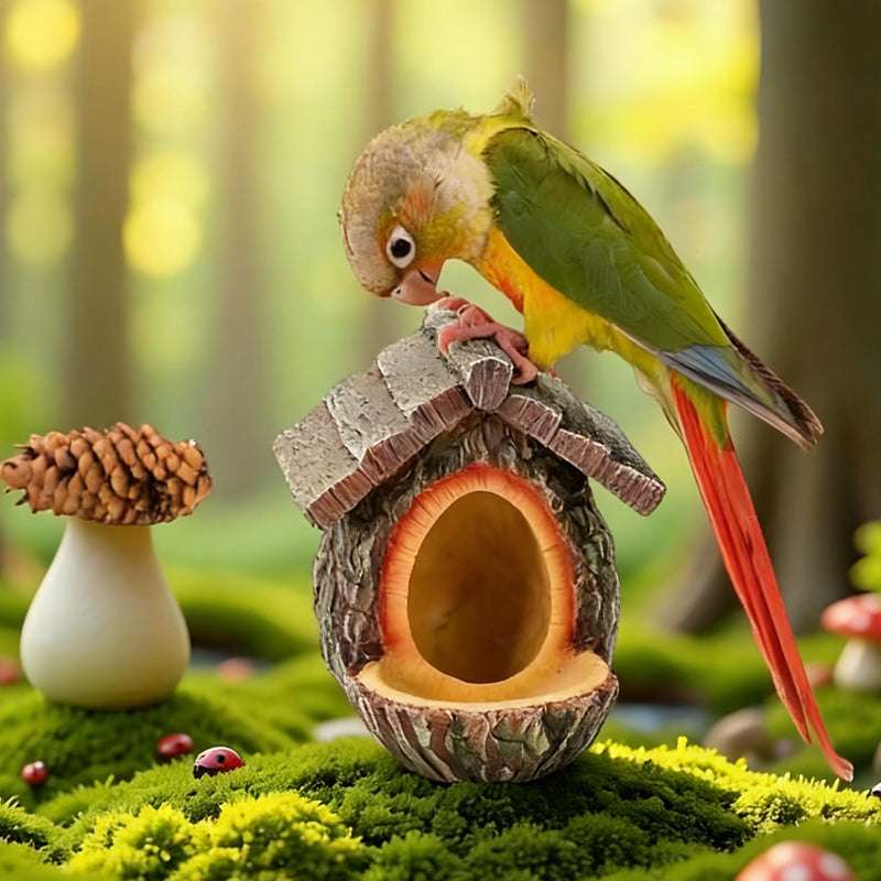 🔥60 % DE RÉDUCTION ! 🐦 NOUVEAUTÉS 2026 – Mangeoire à oiseaux d'extérieur avec design réaliste de souche d'arbre | Décoration de jardin et refuge pour la faune sauvage en un ! 🌿✨