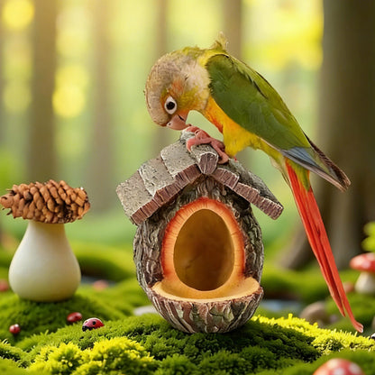 🔥60 % DE RÉDUCTION ! 🐦 NOUVEAUTÉS 2026 – Mangeoire à oiseaux d'extérieur avec design réaliste de souche d'arbre | Décoration de jardin et refuge pour la faune sauvage en un ! 🌿✨