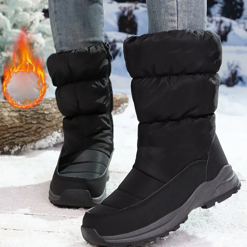 ⏳50 % de réduction pour une durée limitée⏰Bottes de neige ultra-chaudes doublées de fausse fourrure pour femmes