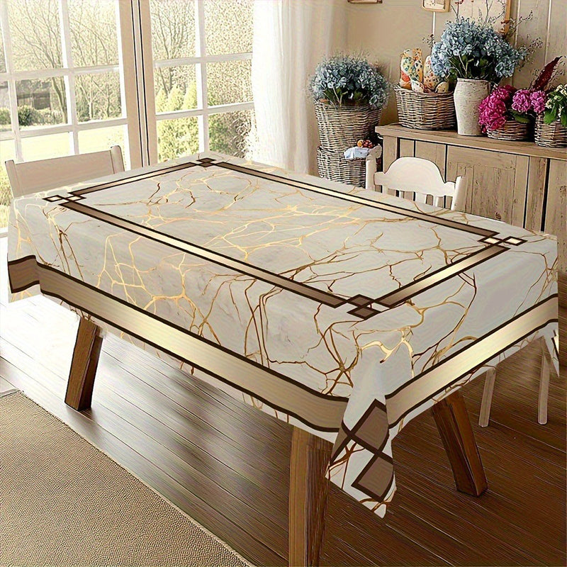 ⏳50 % de réduction pour une durée limitée⏰Nappe imperméable à imprimé marbré🌩️