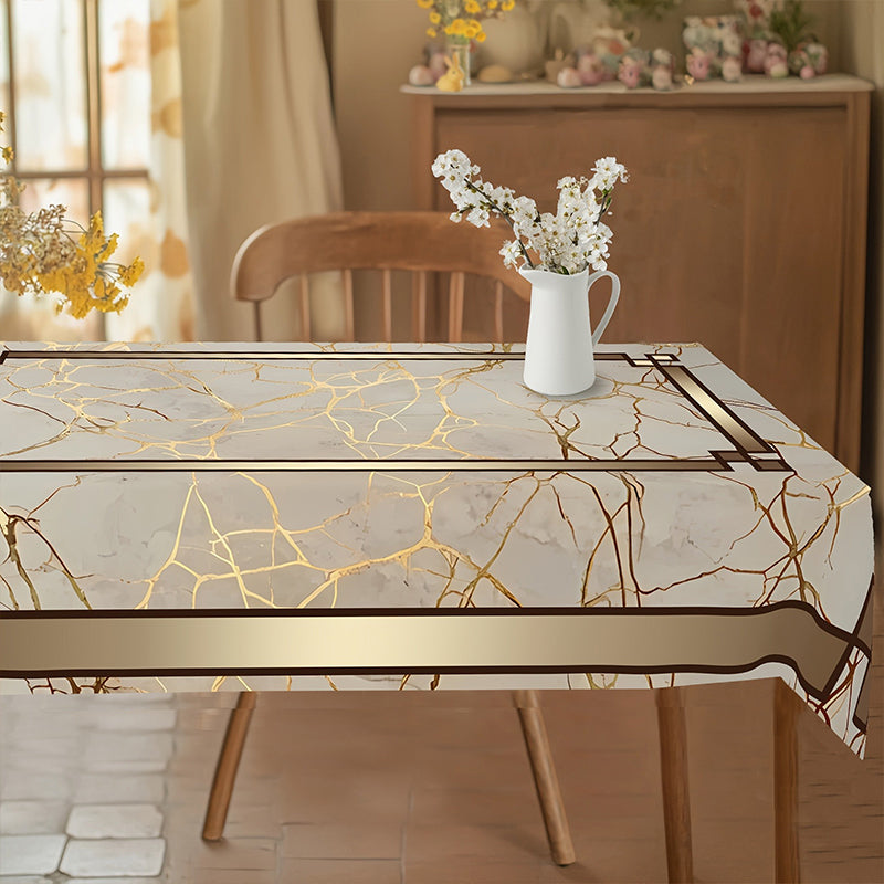 ⏳50 % de réduction pour une durée limitée⏰Nappe imperméable à imprimé marbré🌩️