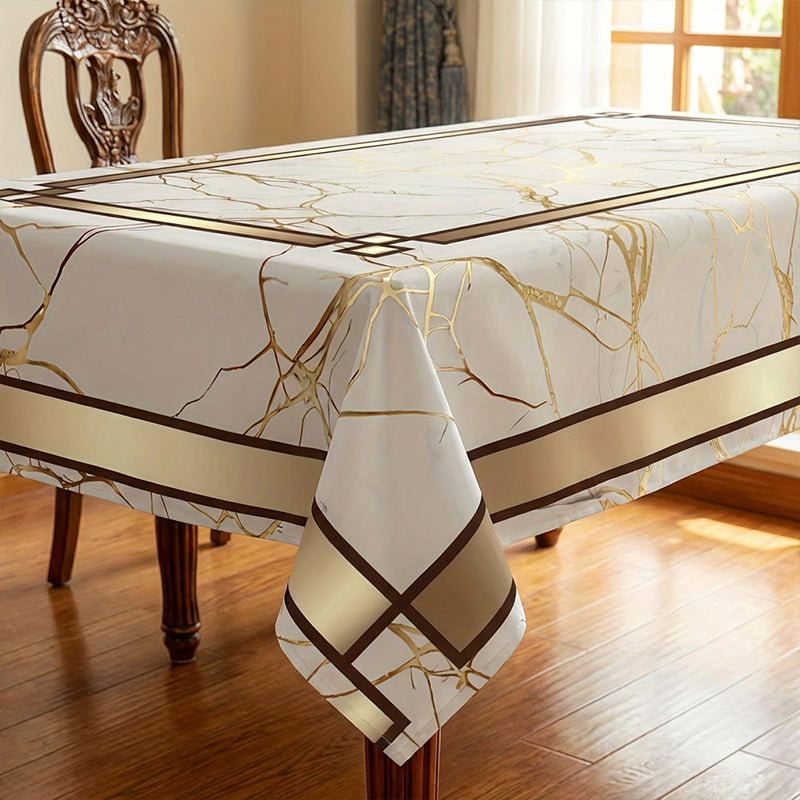 ⏳50 % de réduction pour une durée limitée⏰Nappe imperméable à imprimé marbré🌩️