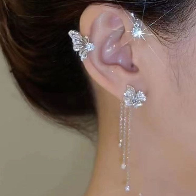 💎 50% DE RÉDUCTION ! 💎 Boucles d’Oreilles Papillons en Zircone AAA – Sans Perçage, Hypoallergéniques & Élégantes pour Toutes les Occasions