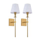 Lampe murale classique avec abat-jour en tissu