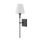 Lampe murale classique avec abat-jour en tissu