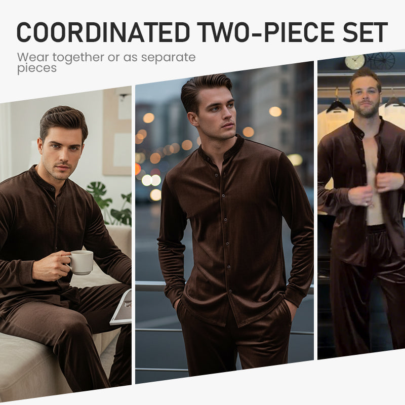 🔥Ensemble chemise boutonnée et pantalon décontractés pour homme