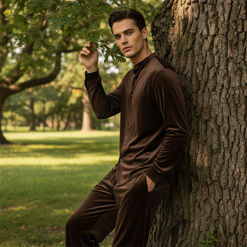 🔥Ensemble chemise boutonnée et pantalon décontractés pour homme