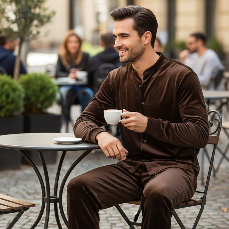 🔥Ensemble chemise boutonnée et pantalon décontractés pour homme
