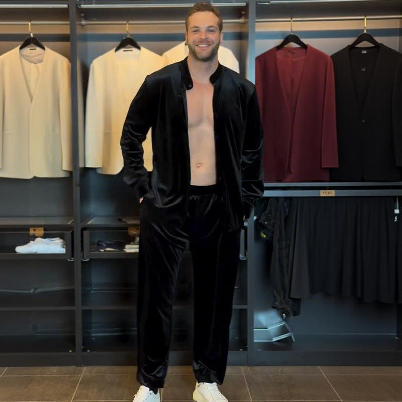 🔥Ensemble chemise boutonnée et pantalon décontractés pour homme