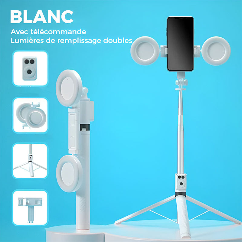 📢📢50 % de réduction !! ⏰Nouvelle perche à selfie Bluetooth 6 en 1