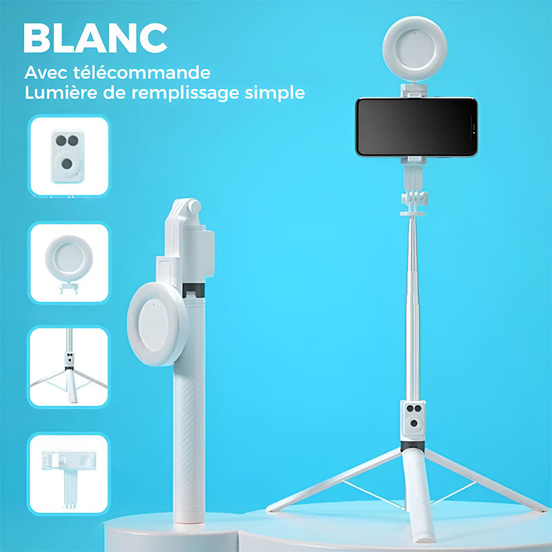 📢📢50 % de réduction !! ⏰Nouvelle perche à selfie Bluetooth 6 en 1