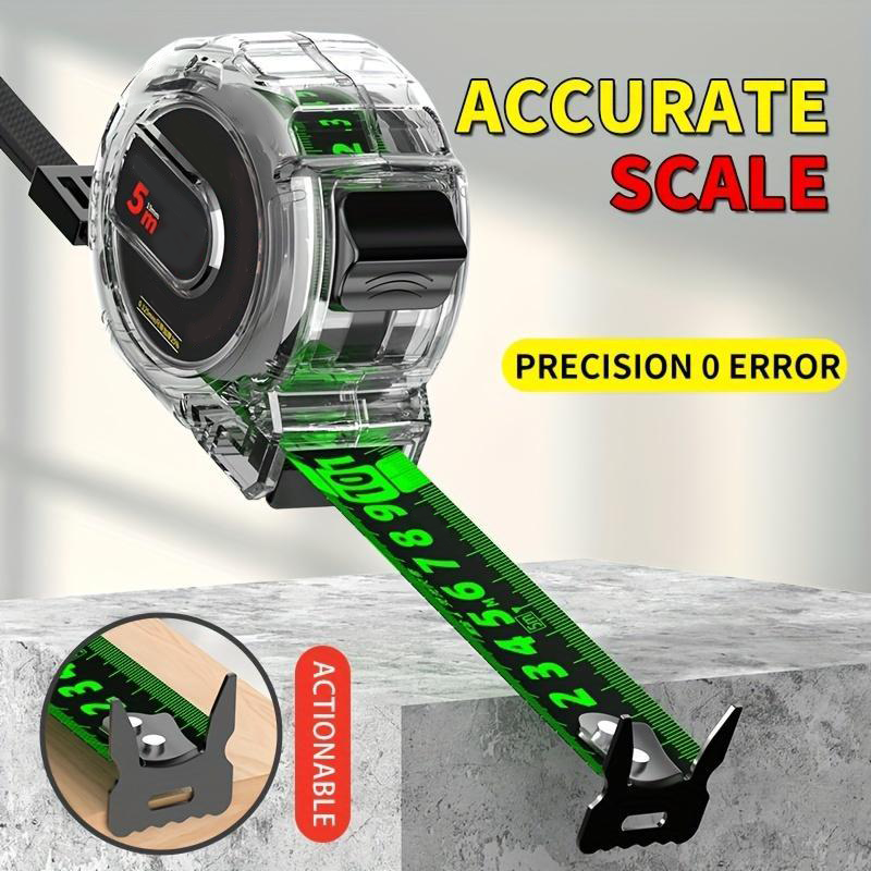 📏 50% DE RÉDUCTION ! 🌟 Ruban à Mesurer Fluorescent – Haute Précision, Lecture Facile dans l'Obscurité & Durable 🛠️