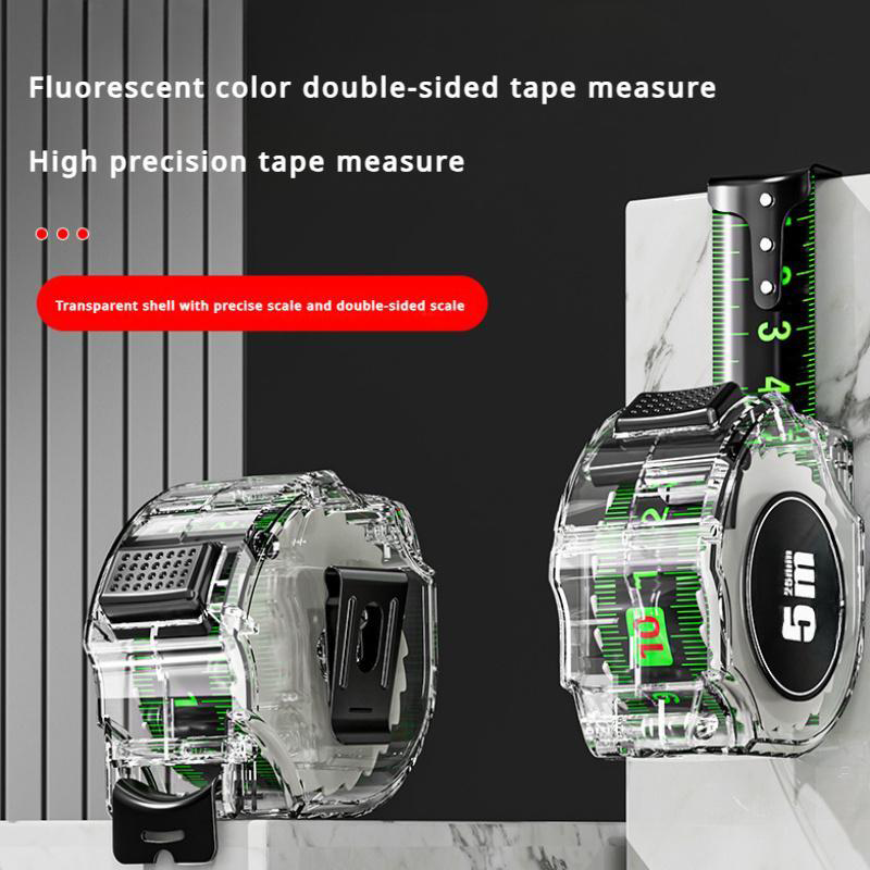 📏 50% DE RÉDUCTION ! 🌟 Ruban à Mesurer Fluorescent – Haute Précision, Lecture Facile dans l'Obscurité & Durable 🛠️
