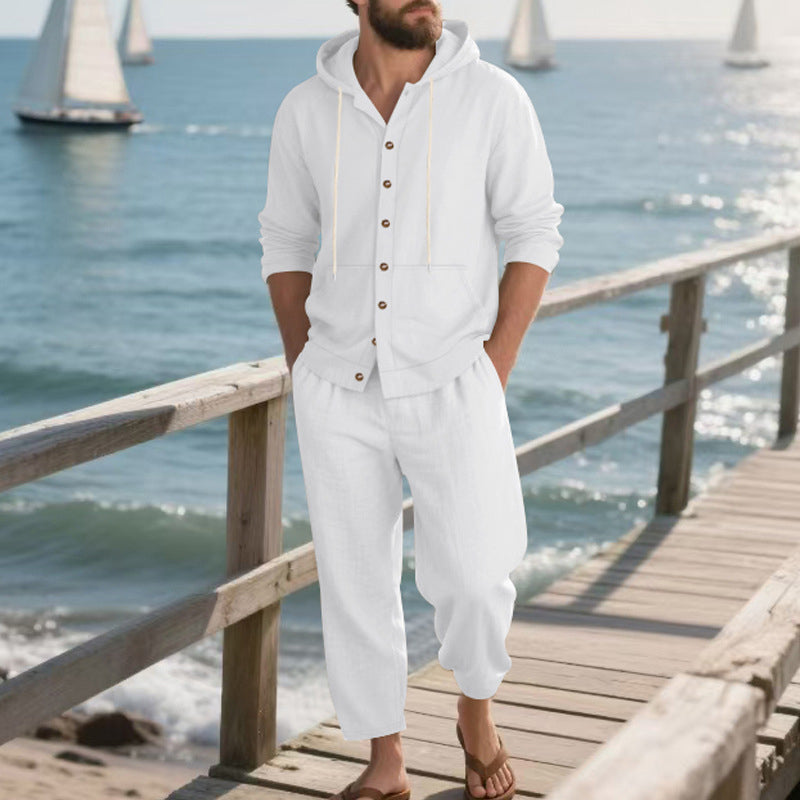 👕👖 Le Set Polyvalent Quotidien - Pantalon Large et Haut à Capuche Homme - Look Coordonné en un Clic