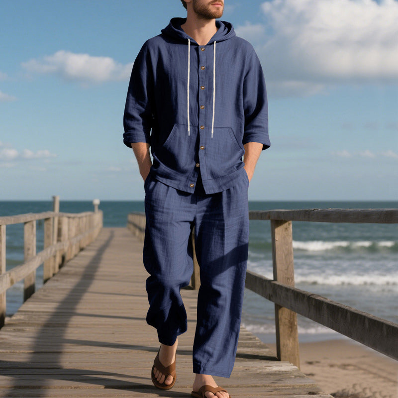 👕👖 Le Set Polyvalent Quotidien - Pantalon Large et Haut à Capuche Homme - Look Coordonné en un Clic