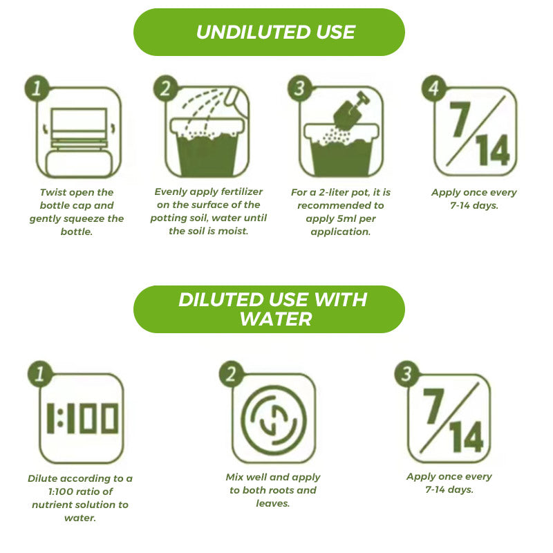 🌱💧 Vitalité Profesionnelle pour Toutes Vos Plantes - Engrais Concentré Équilibré - Aucune Dilution, Résultats Garantis 【Promo Flash -50%】