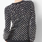 Sweat-shirt à col rond clouté pour femme