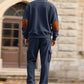 Ensemble 2 pièces tendance pour homme : pull-over et pantalon cargo