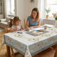 🌺🎀 50 % de réduction！! Nappe Fleurie en Relief Imperméable – Élégance intemporelle, protection anti-tache & entretien facile