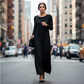 Robe t-shirt à manches longues pour femme