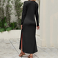 Robe t-shirt à manches longues pour femme