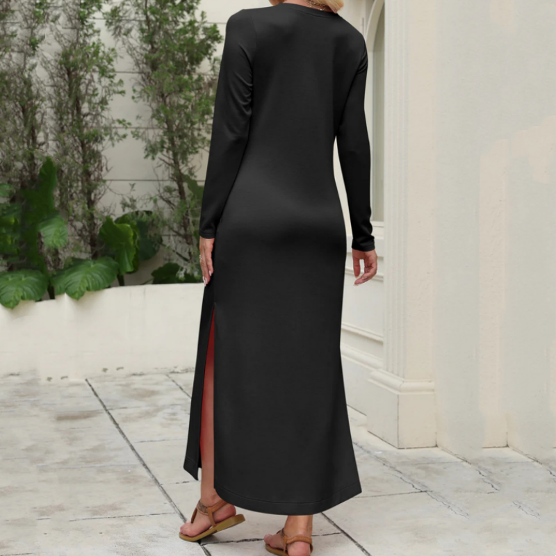 Robe t-shirt à manches longues pour femme